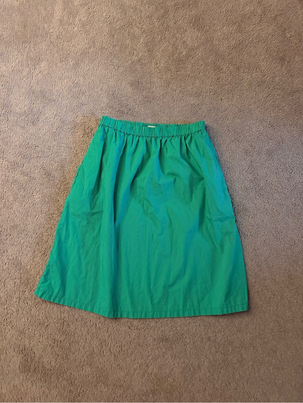 GAP Bright Green Gathered A-Line Skirt
